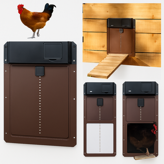 Automatic Chicken Coop Door Opener Weatherproof With Light Sensor - Vonnera