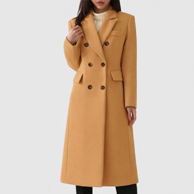 Women's Double-Breasted Coat Tailored Fit - Vonnera