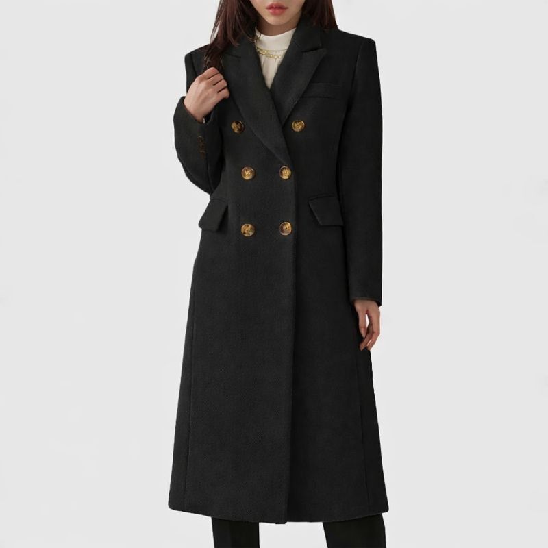 Women's Double-Breasted Coat Tailored Fit
