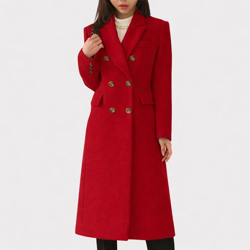 Women's Double-Breasted Coat Tailored Fit
