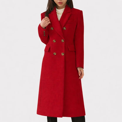Women's Double-Breasted Coat Tailored Fit