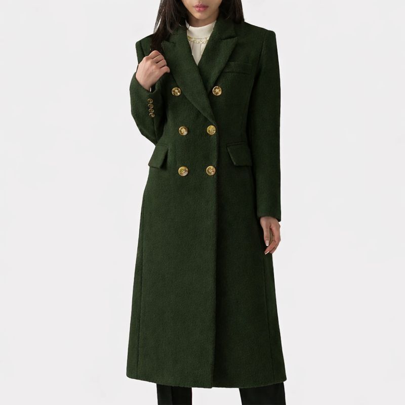 Women's Double-Breasted Coat Tailored Fit