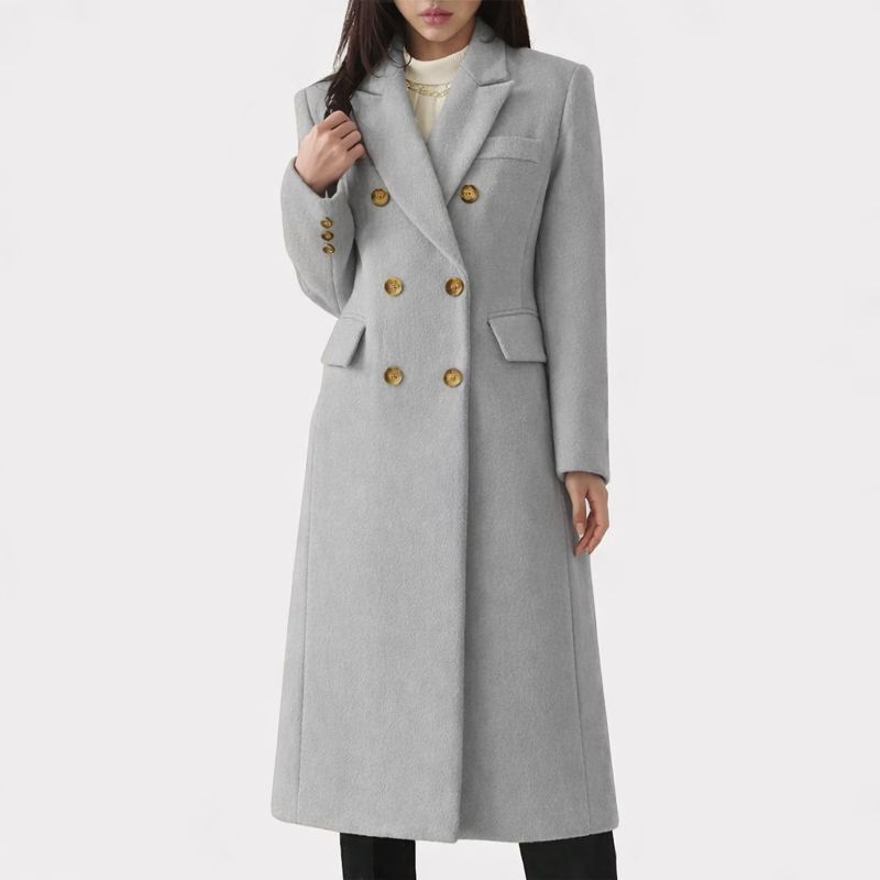 Women's Double-Breasted Coat Tailored Fit