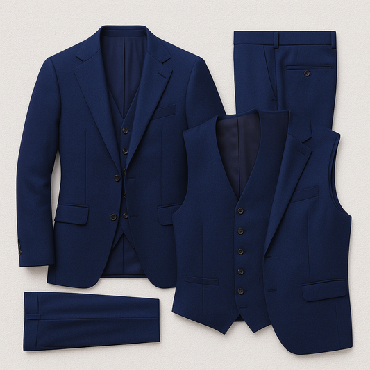 Men's 3 Piece Suit Blazer Waistcoat Trousers - Vonnera