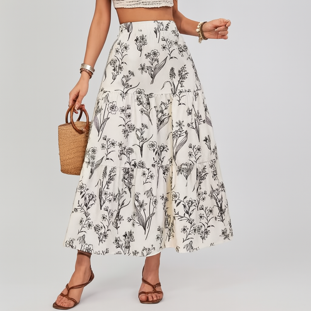 Women's Midi Skirt - Vonnera
