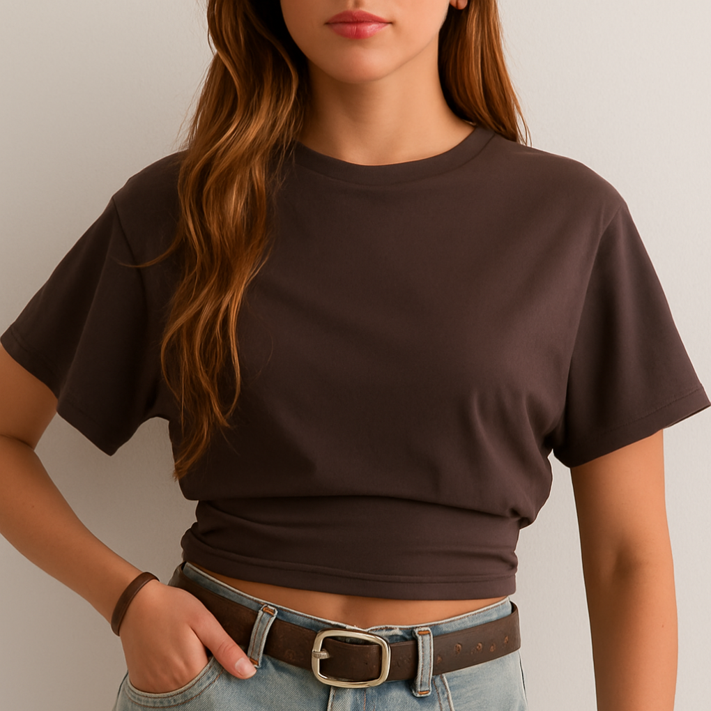 Mens Classic Round Neck Cotton T-Shirt