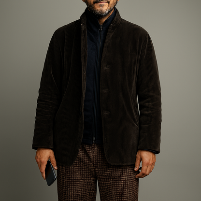Men's Solid Color Casual Jacket - Vonnera