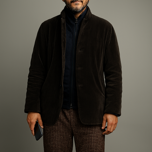 Men's Solid Color Casual Jacket - Vonnera