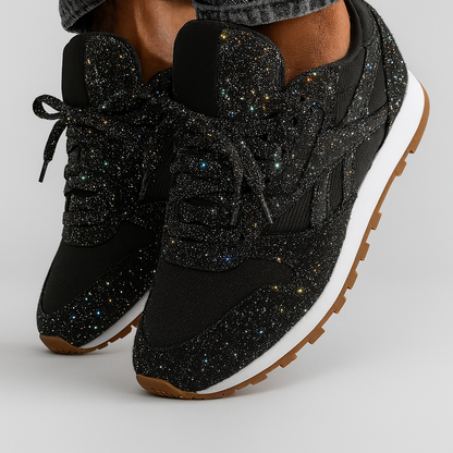 Women's Glitter Sneakers Chunky Sole