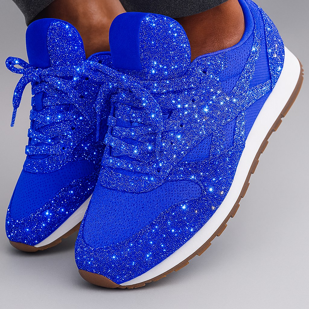 Women's Glitter Sneakers Chunky Sole