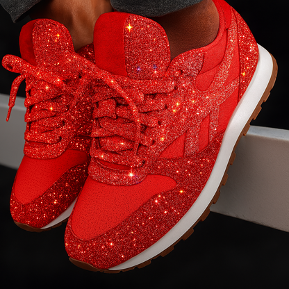 Women's Glitter Sneakers Chunky Sole - Vonnera