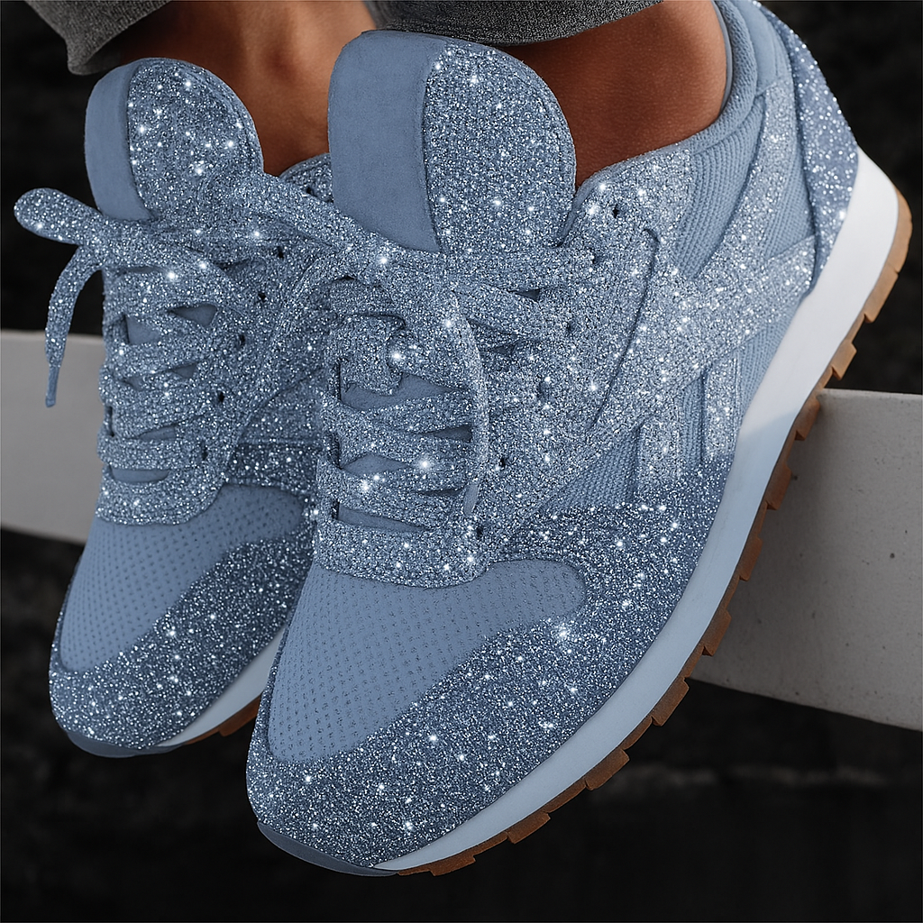 Women's Glitter Sneakers Chunky Sole