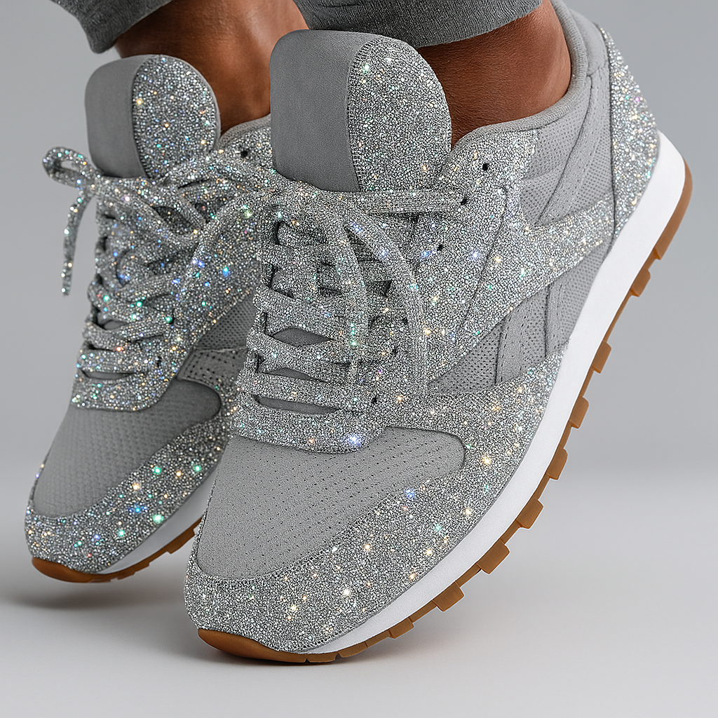 Women's Glitter Sneakers Chunky Sole