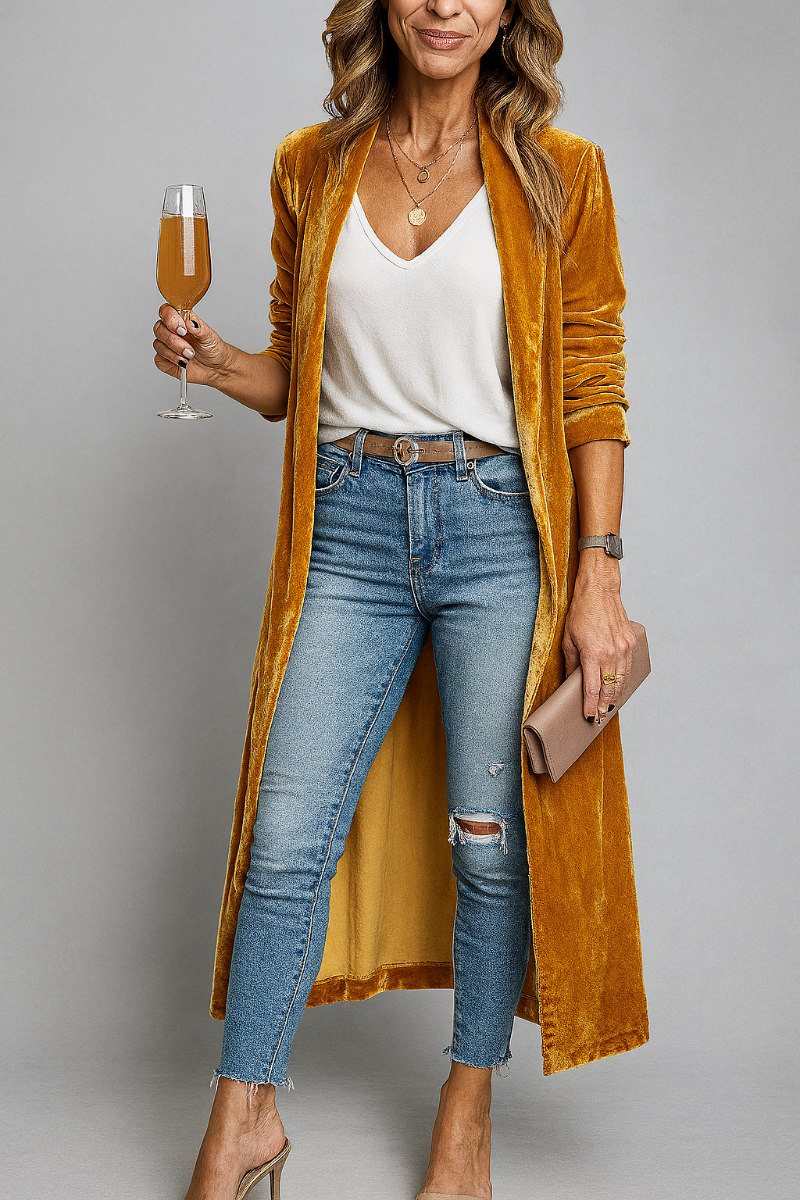 Women's Long Duster Cardigan Sweater - Vonnera