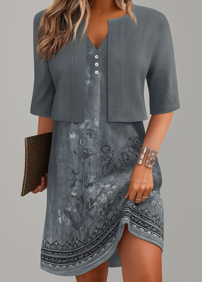 Women's 2 Piece Long Skirt Dress