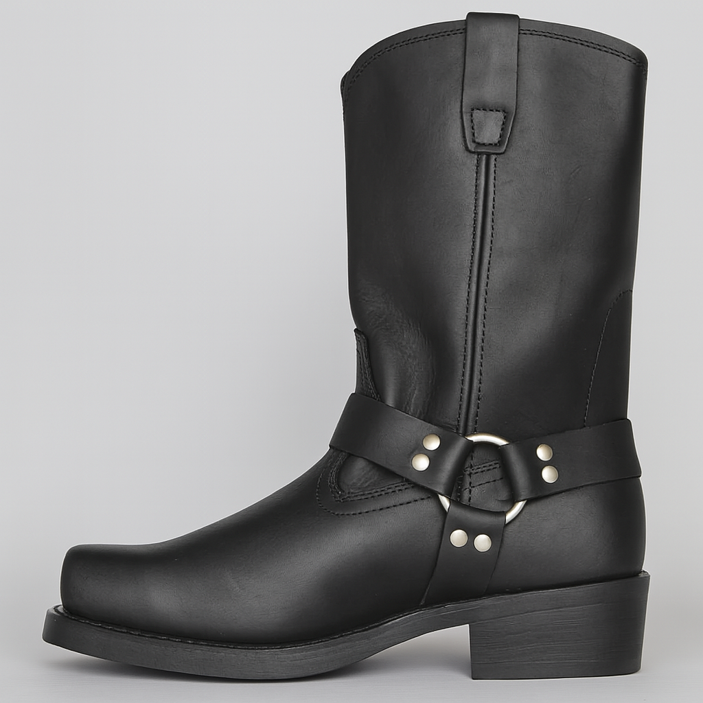 Women's Vintage Cowboy Boots Durable Leather Brown - Vonnera
