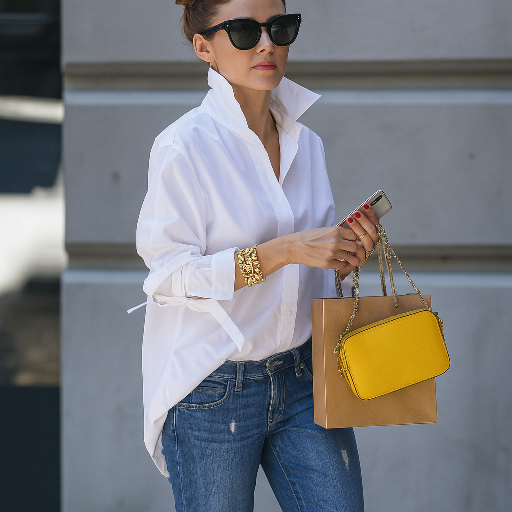 Women's Elegant Silk Blouse - Vonnera