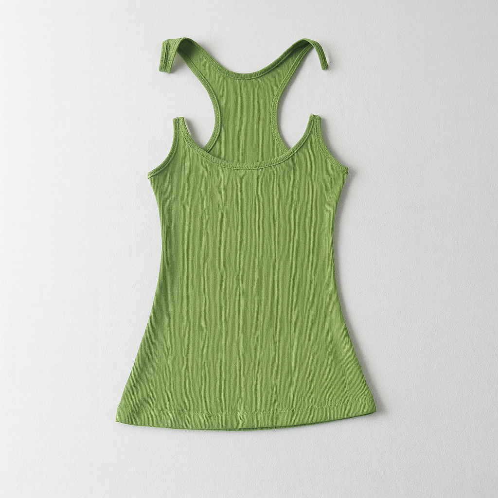 Women's Ribbed Tank Invisible Strap - Vonnera