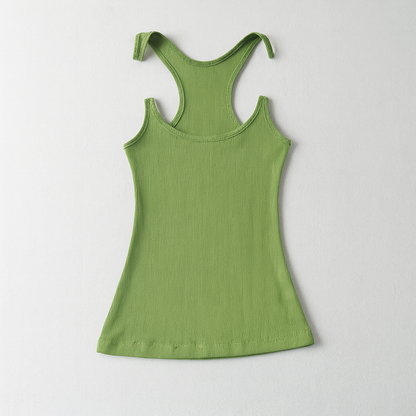 Women's Ribbed Tank Invisible Strap - Vonnera