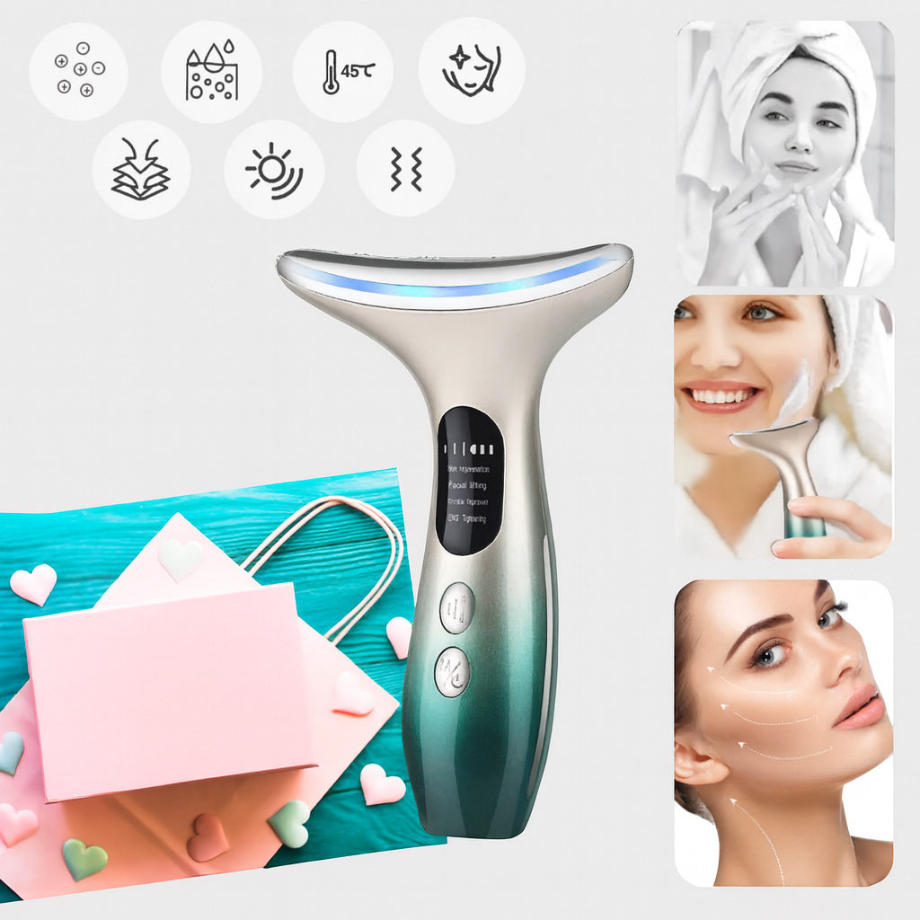 Compact Face And Neck Skincare Device
