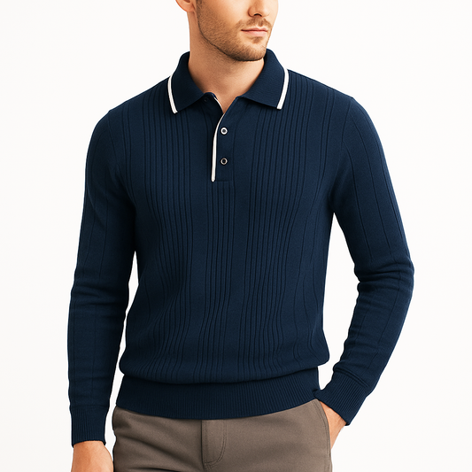 Aldwych Men's Knit Polo Shirt - Vonnera