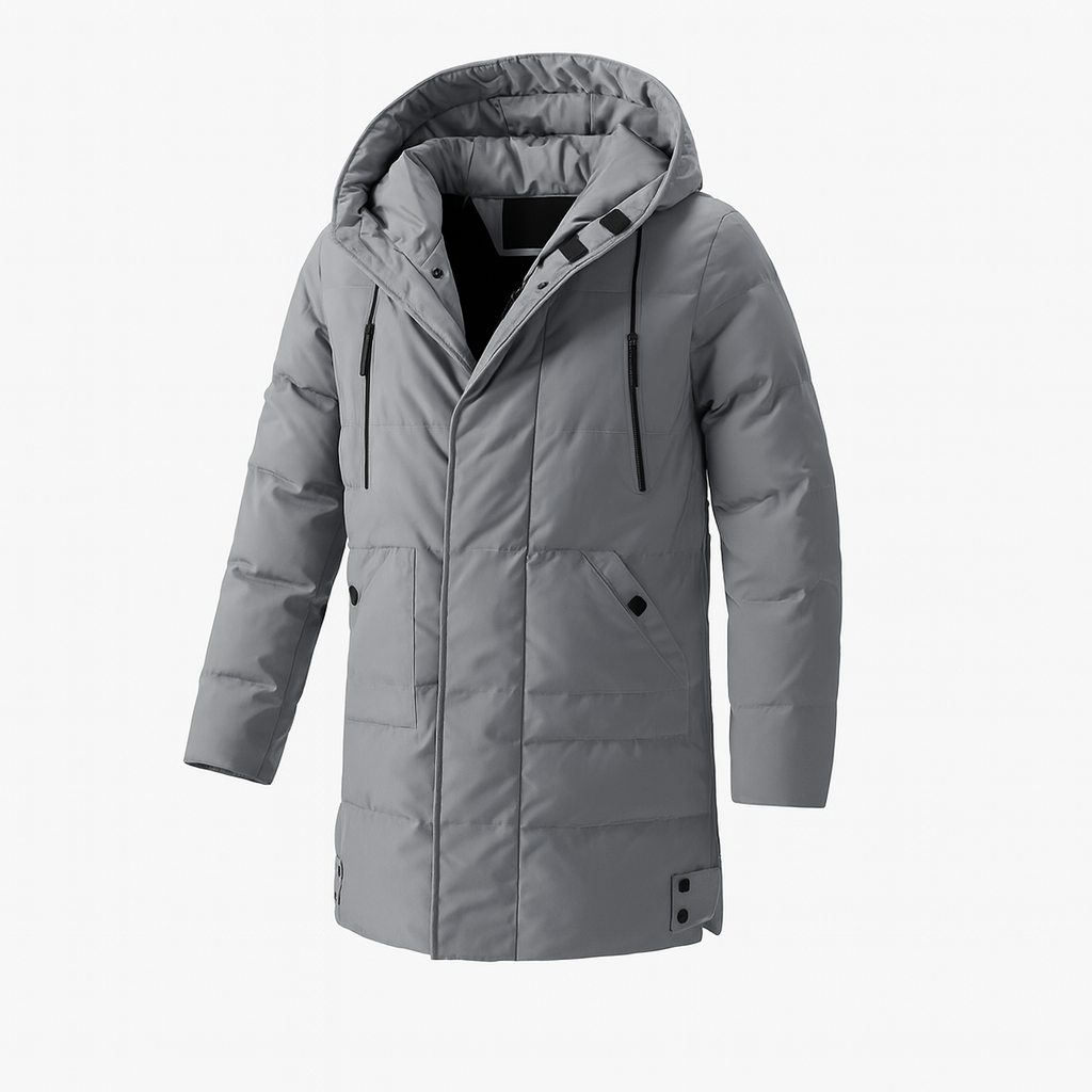 Men's Insulated Hooded Jacket Waterproof Black