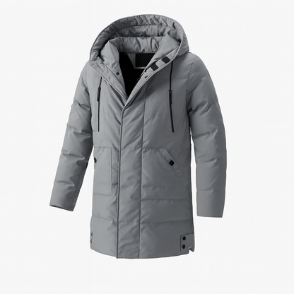 Men's Insulated Hooded Jacket Waterproof Black