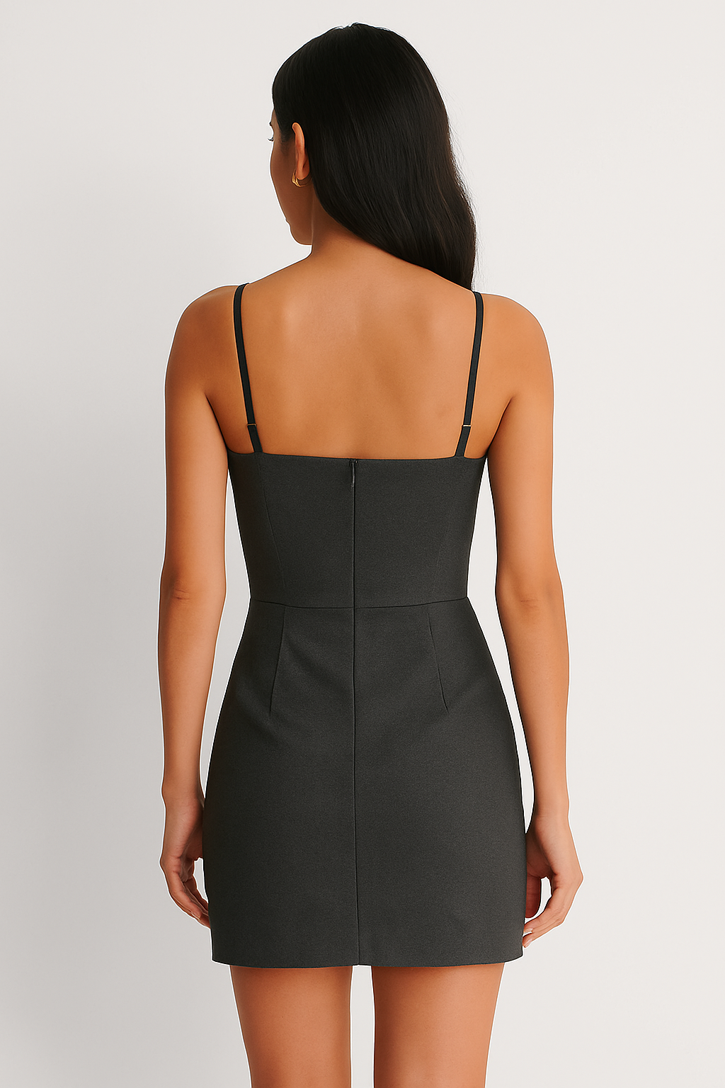 Women's Gray Bodycon Mini Dress