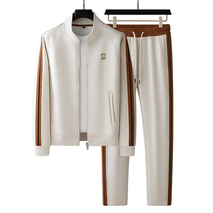 Men's 2-Piece Tracksuit Zip Jacket Drawstring Pants
