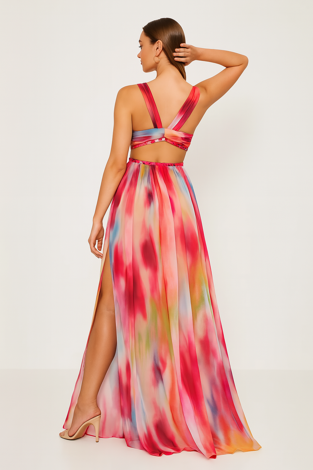 Women's V-Neck A-Line Dress