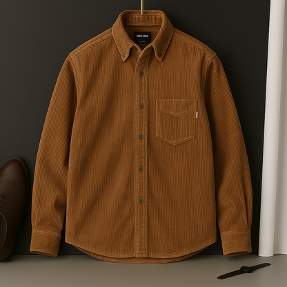 Leonardo Ultra-Soft Corduroy Shirt - Sydney Fraiser