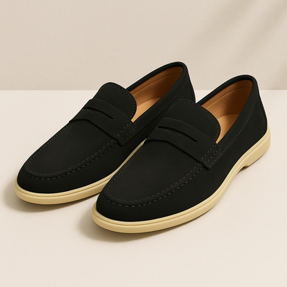 Men's Suede Slip-On Loafers Classic Comfort