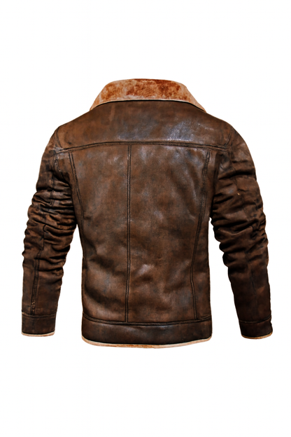 Men's Bomber Jacket Warm Classic Aviator Style