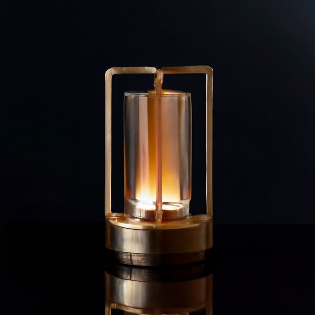 Nordic Crystal Lantern Glass Table Light