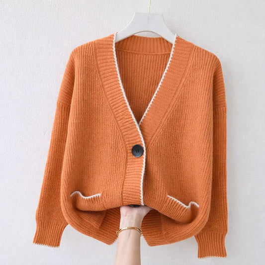 Women's V-Neck Cardigan Loose Fit - Vonnera