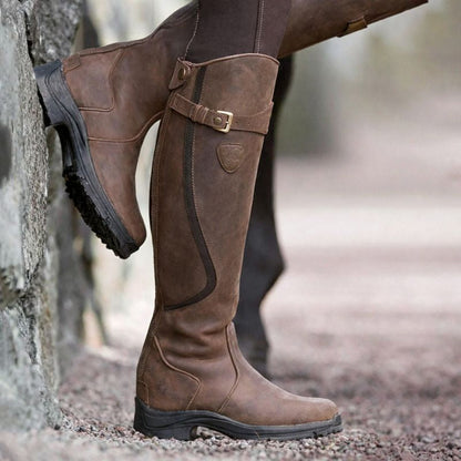 Women's Knee High Closed Toe Boots