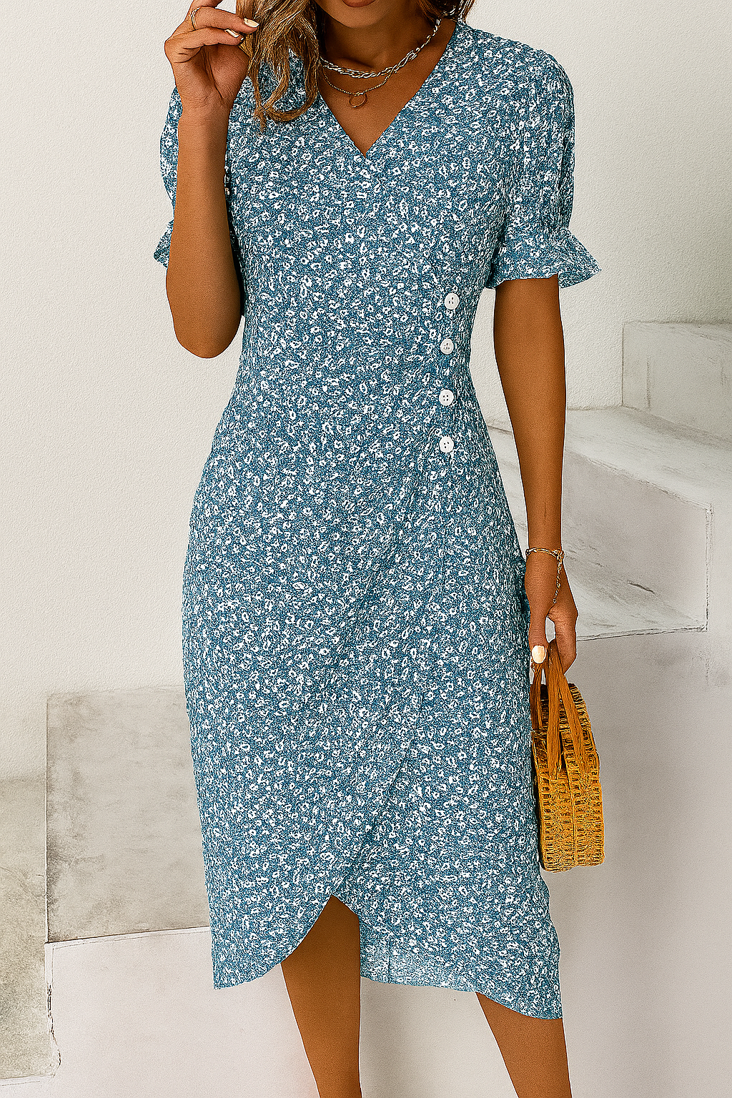 Women's Cotton Blend Maxi Dress