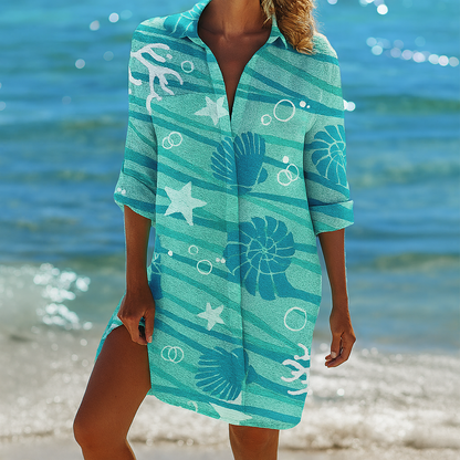 Women's Flowy Short Dress Lightweight Fabric