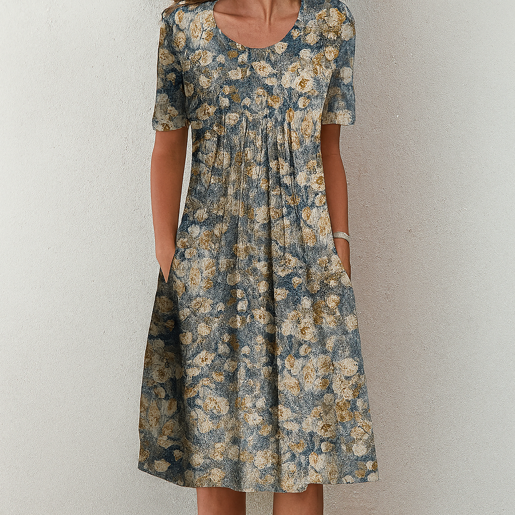 Women's Floral Ruffle Summer Dress