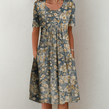 Women's Floral Ruffle Summer Dress