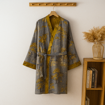 Men's Cotton Kimono Robe Lightweight