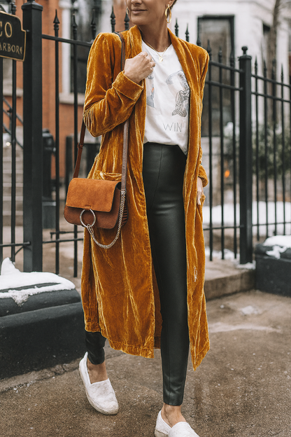 Women's Long Cardigan Duster Coat