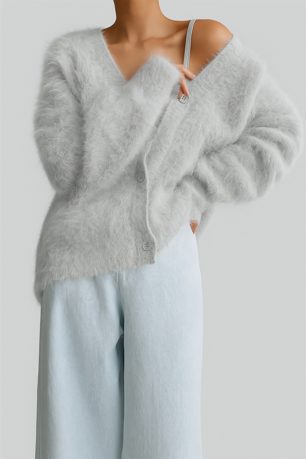 Women's Fine Wool Cardigan - Vonnera
