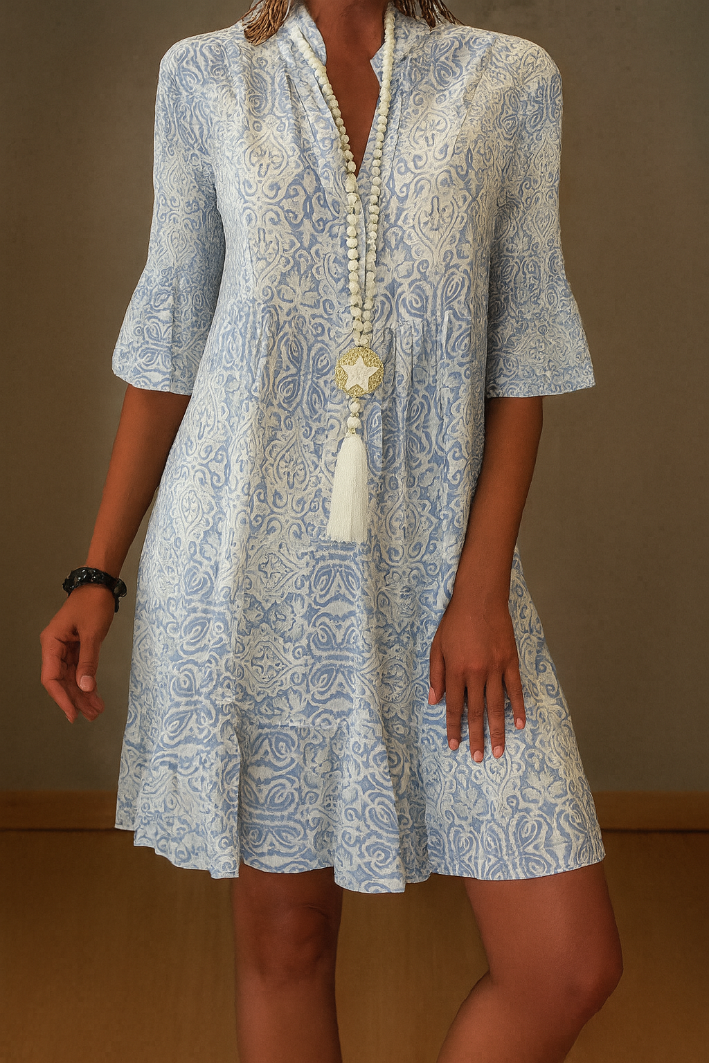 Women's Midi Dress Flowing Summer Style - Vonnera