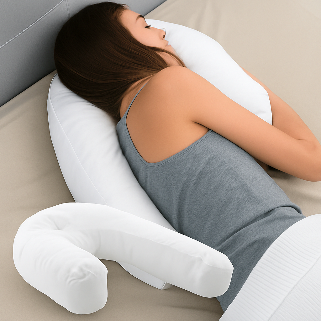 Ergonomic Side Sleeper Pillow Contoured Memory Foam - Vonnera