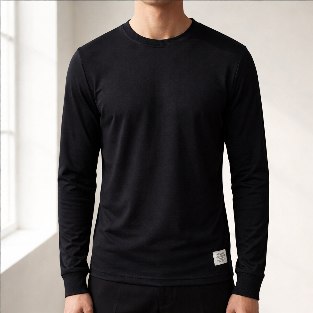 Men's Casual Cotton Long Sleeve Shirt - Vonnera