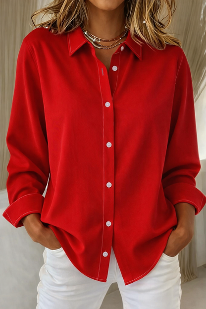 Elegant Women's Button Blouse