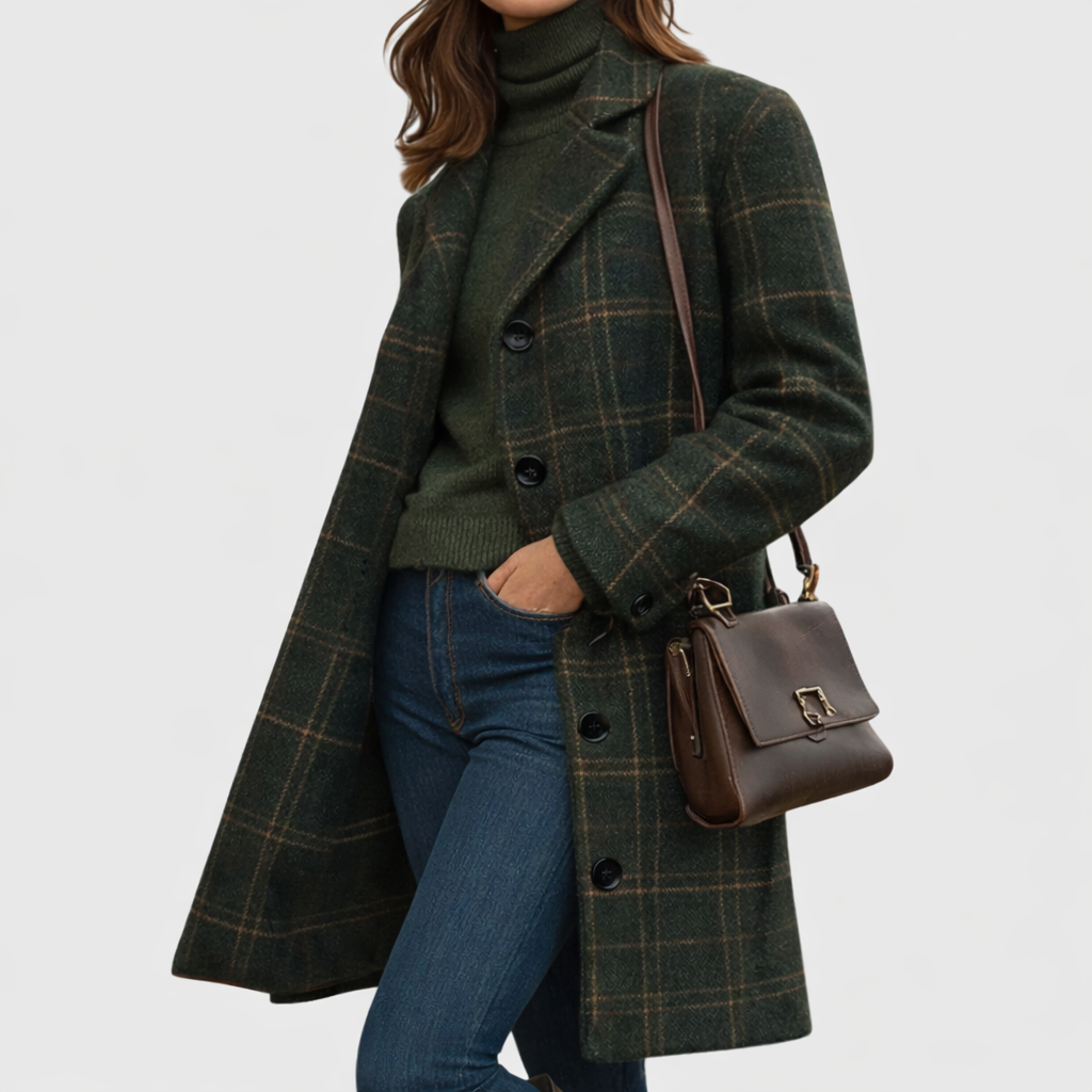 Women's Warm Fabric Blend Overcoat - Vonnera