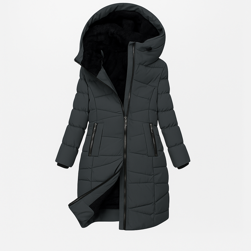 Women's Quilted Hooded Coat