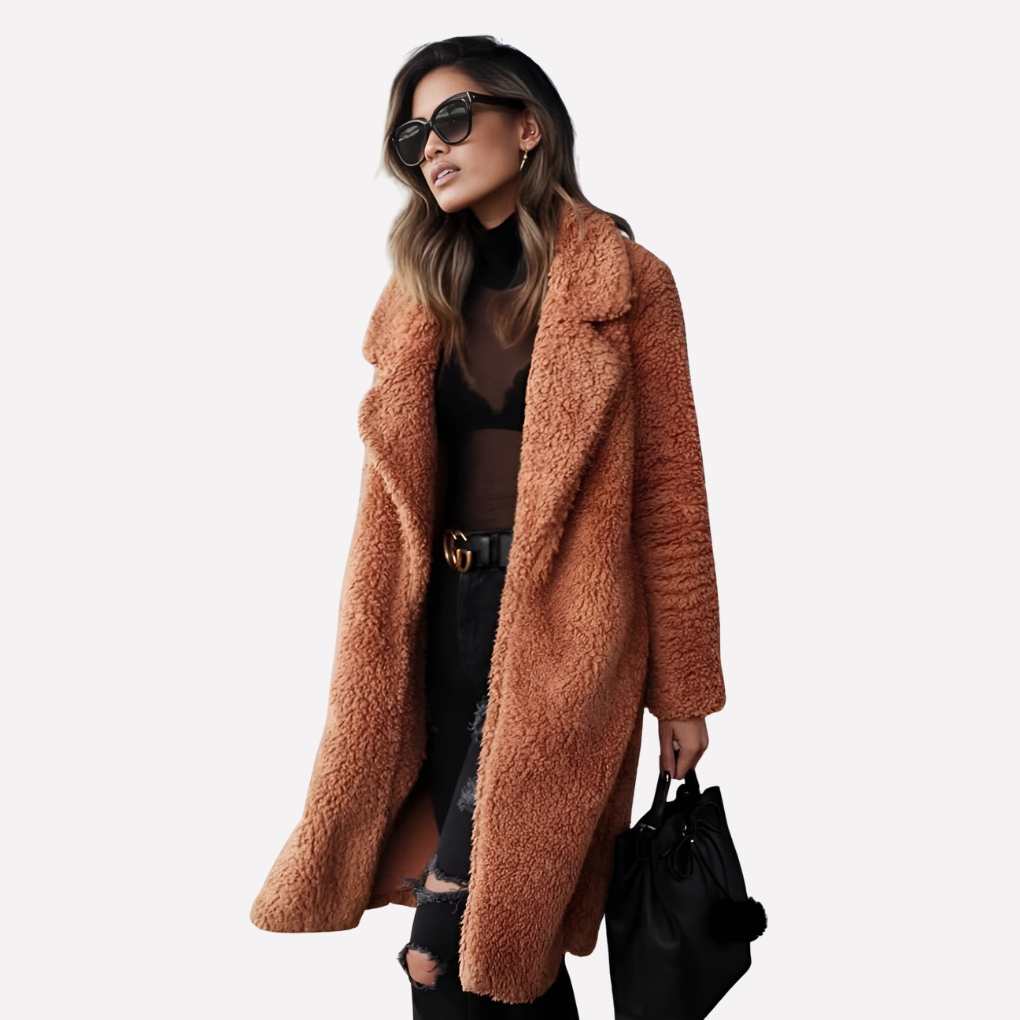 Women's Long Teddy Fur Coat